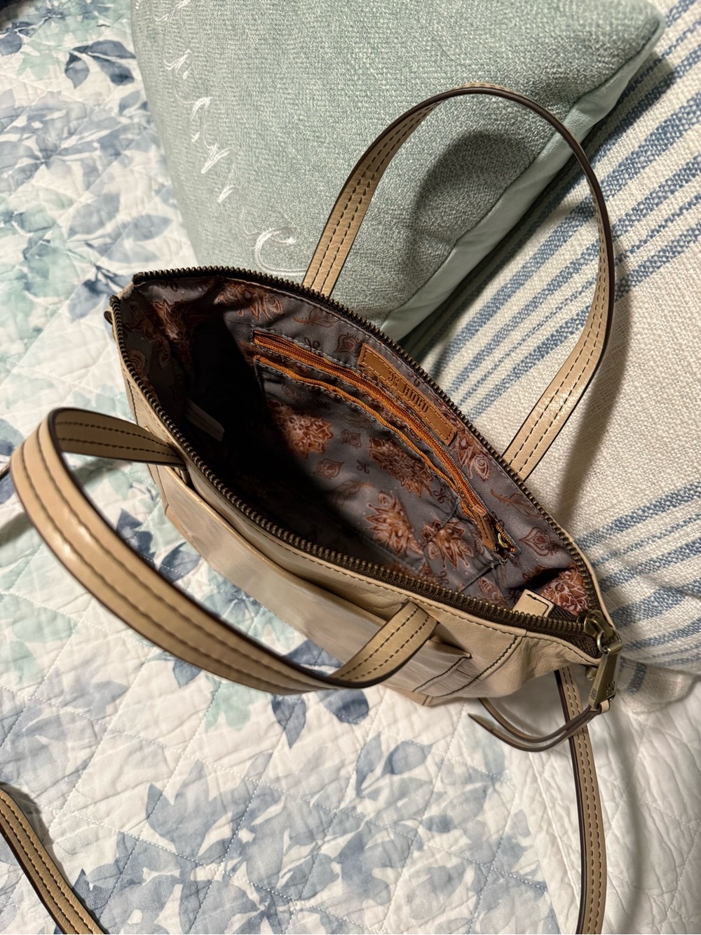 HOBO Leather Satchel/Crossbody with Removable & Adjustable Strap - Picture 7 of 7